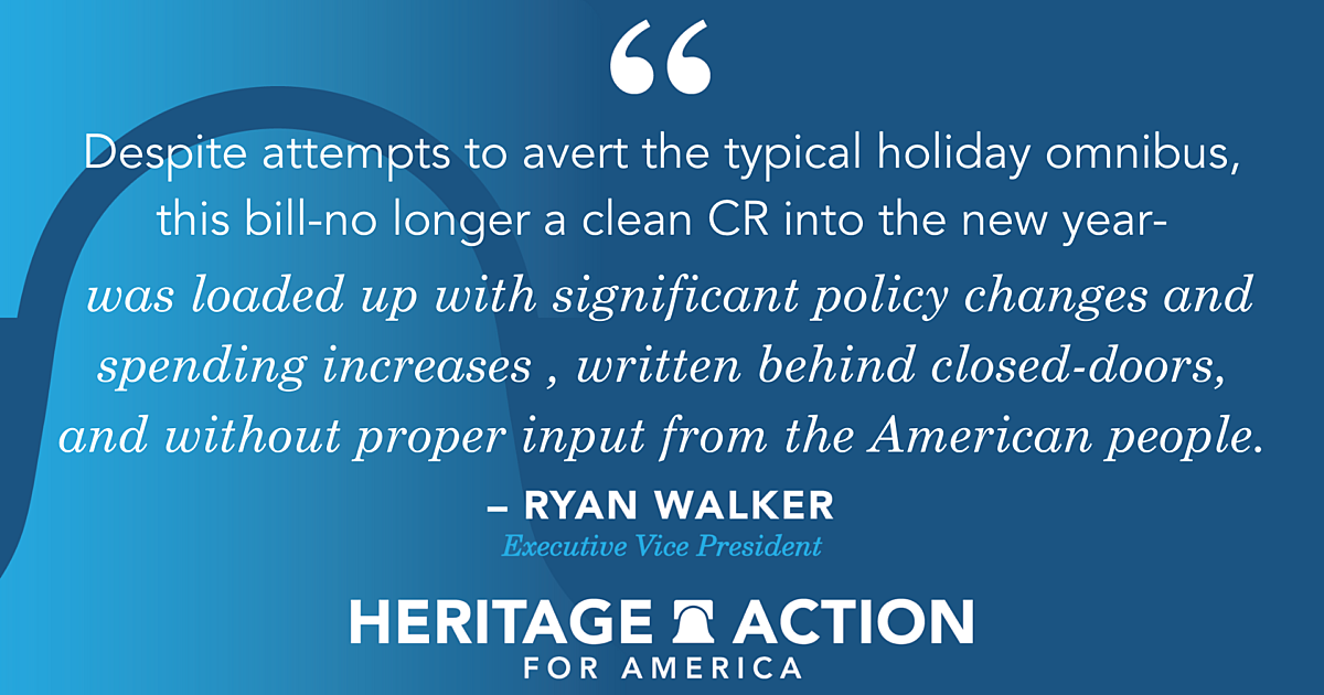 Heritage Action Opposes FY25 Continuing… Heritage Action For America